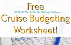 Budget For Your Next Cruise With Our Free Printable | Money Manifesto inside Budget Blast Worksheet Answers