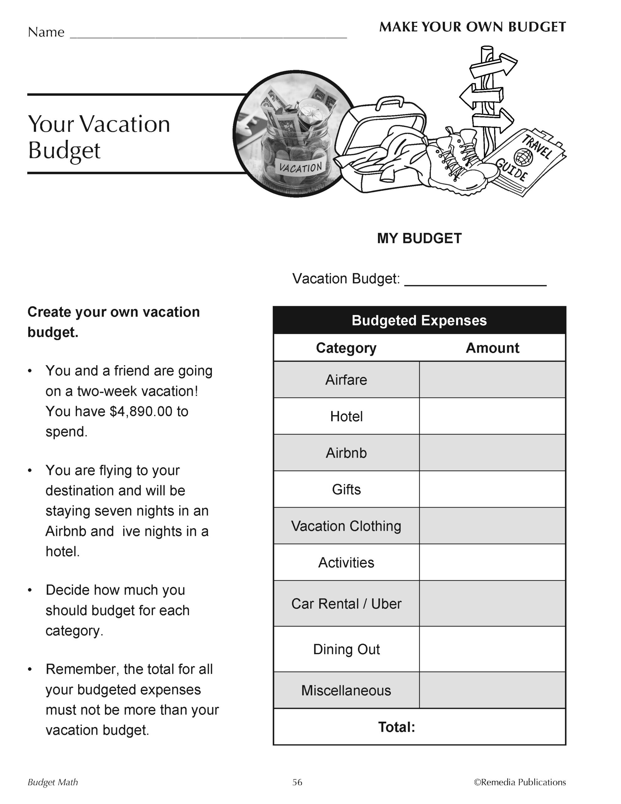 Budget Math- Apartment - Shopping - Independent Living - Classful regarding Math Budgeting Worksheets