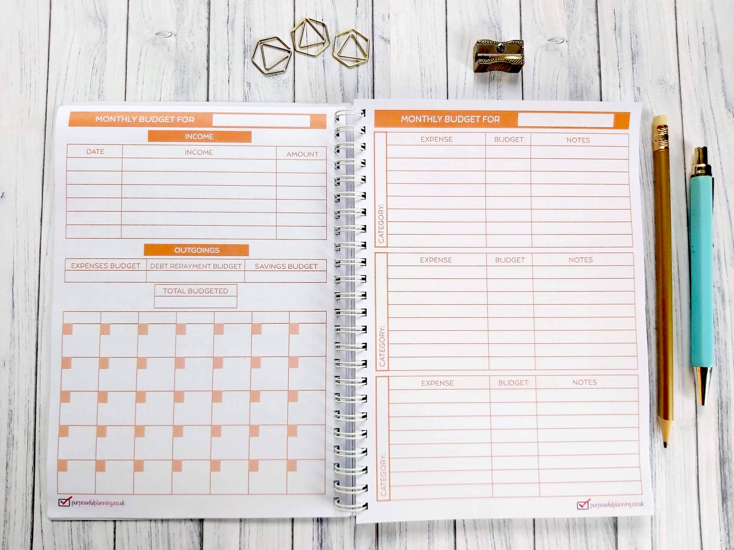 Budget Planner Notebook intended for Budgeting Worksheets Uk