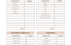 Budgeting For Baby - Free Budget Worksheet Printable - The Tex-Mex Mom throughout Baby Budget Template Word