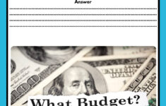Budgeting/ Needs And Wants Worksheets, Activities,Projects And for Budgeting Worksheets Tpt