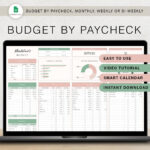 Budgetpaycheck Budget Spreadsheet Financial Planner Template Pertaining To Budgetnista Budget Worksheet