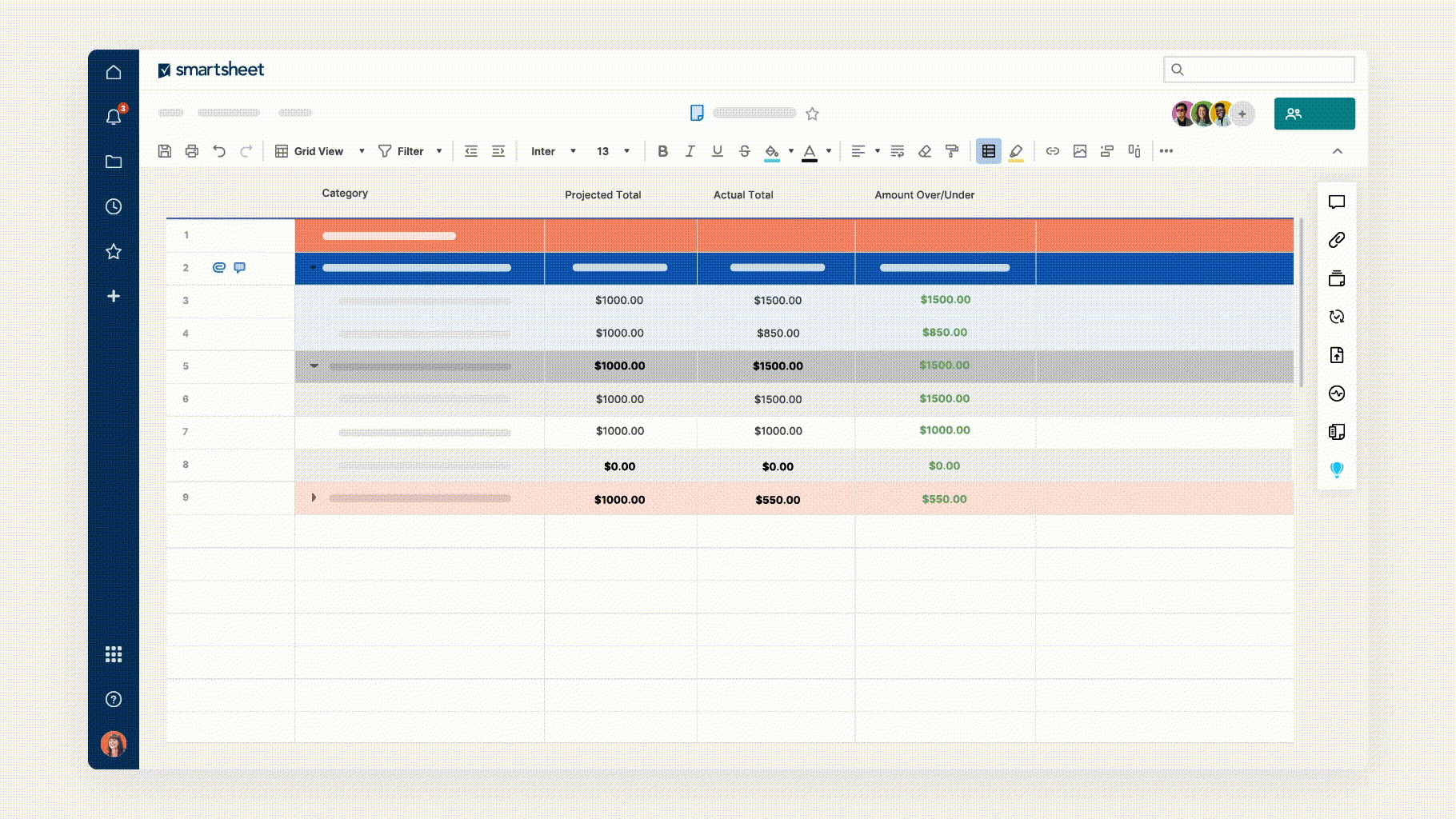 Business Budget Template In Smartsheet | Smartsheet in Weekly Budget Worksheet By Smartsheet