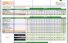 Cash Flow Forecast + Supplementary Personal Survival Budget Excel for Personal Cash Flow Budget Worksheet