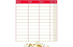 Christmas List And Budget - Etsy within Christmas List Budget Worksheet