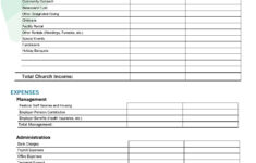 Church Budget Planning Spreadsheet in Church Budget Planning Worksheets