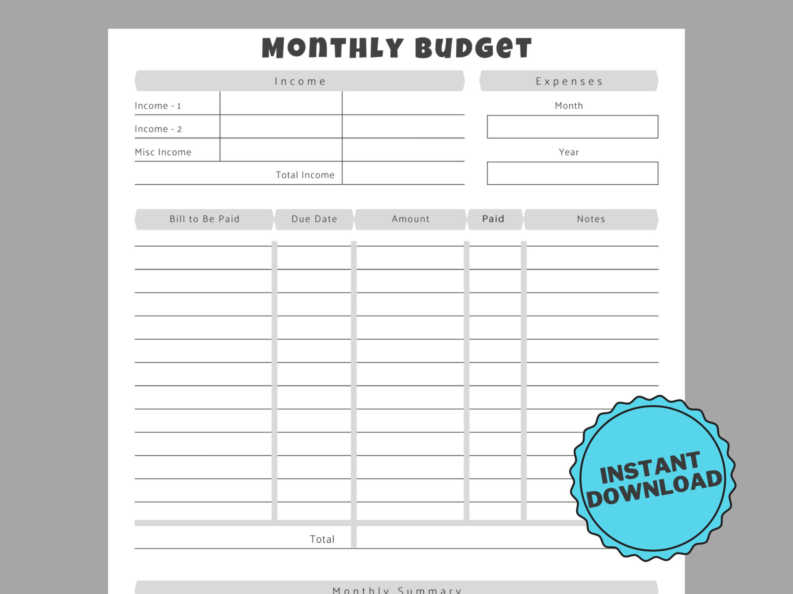 Church Budget Sheet - Etsy intended for Lds Budget Worksheet