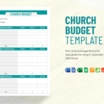 Church Budget Template In Google Docs, Google Sheets, Word, Excel Inside Church Budget Planning Worksheet