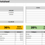 Comprehensive 50/30/20 Budget Worksheet: Easily Manage Your With Cap Money Budget Worksheet