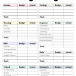 Cute (& Free!) College Budget Templates + Tips Intended For Student Budget Worksheet Answers