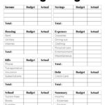 Cute (& Free!) College Budget Templates + Tips Pertaining To Budget Worksheet For Middle School Students