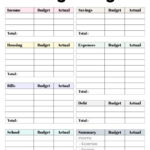 Cute (& Free!) College Budget Templates + Tips Pertaining To Monthly Budget Worksheet For Students