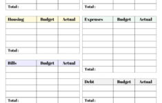 Cute (&amp; Free!) College Budget Templates + Tips pertaining to Monthly Budget Worksheet For Students
