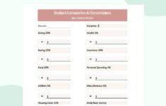Dave Ramsey Budget Percentages Template-Printable-Pdf Download for Budgeting Worksheets Dave Ramsey