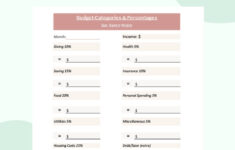 Dave Ramsey Budget Percentages Template-Printable-Pdf Download with regard to Free Printable Budget Worksheet Dave Ramsey
