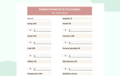 Dave Ramsey Budget Prozente Vorlage-Druckbare-Pdf-Download-Dave throughout Dave Ramsey'S Budget Worksheet