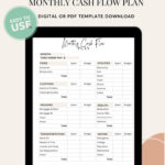 Dave Ramsey Cash Flow Plan, Baby Stepsplanner, Druckbare Pdf Intended For Dave Ramsey Student Budget Worksheet