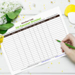 Debt Repayment Worksheet / Printable   Debt Payment Tracker For Economides Household Budget Worksheet