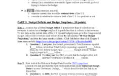 Deficits Debt And Fiscal Policy Online Exercise - Monetary with National Budget Simulation Worksheet