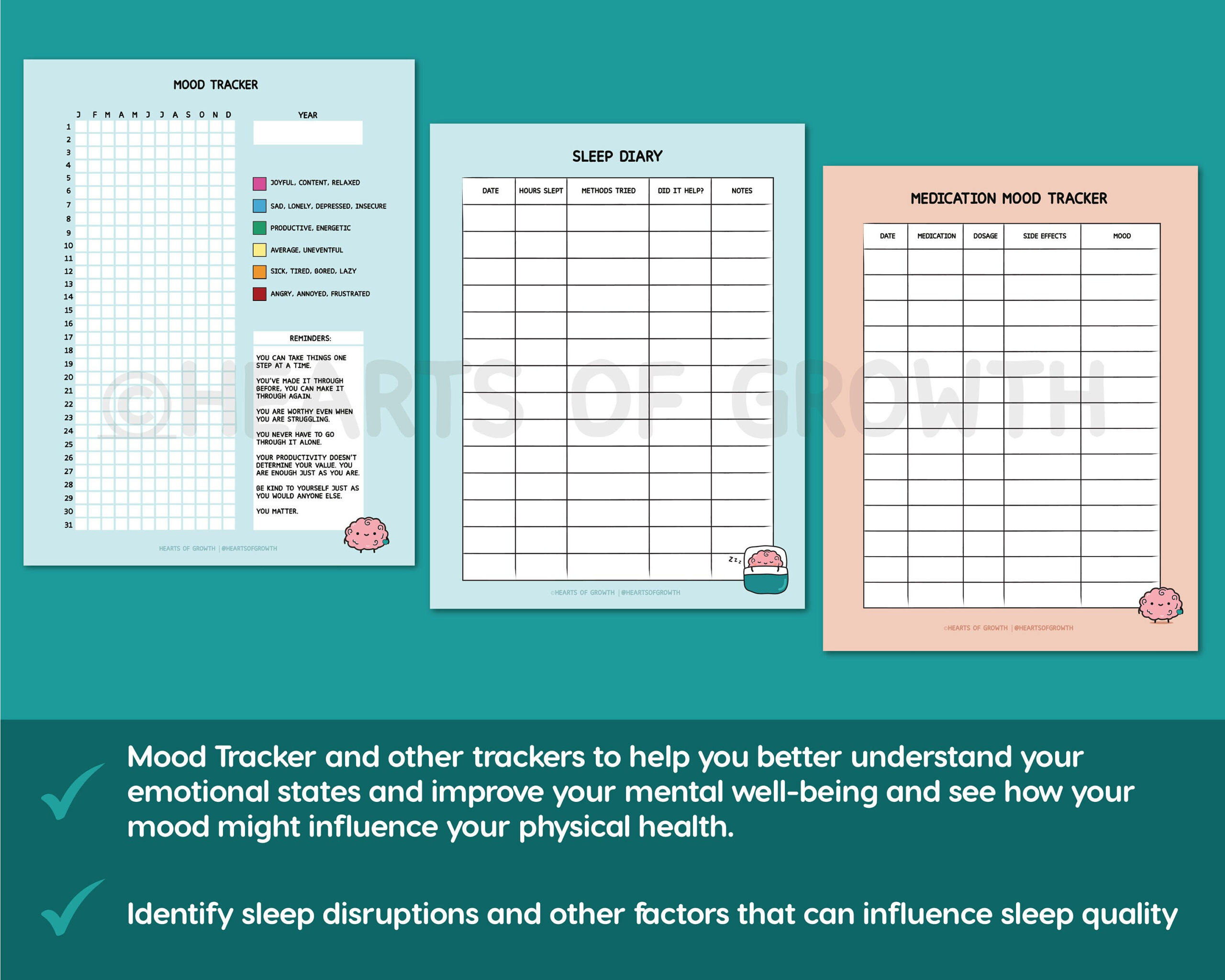 Depression Workbook | Mental Health Journal | Therapy Bundle | Cbt with Budgeting Worksheets For Adults with Mental Illness