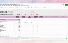 Desti Destination Wedding Budgeting! [Free Downloadable throughout Destination Wedding Budget Worksheet