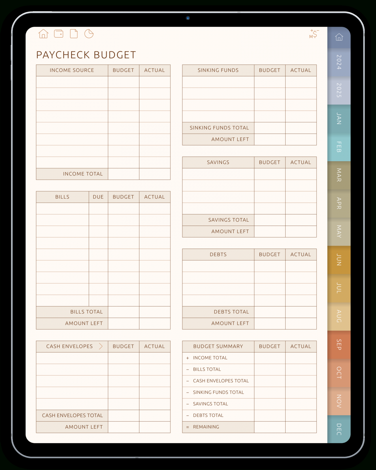 Digital Budget Planner Pdf – Track Finances &amp;amp; Save Smarter with regard to Pack Budget Planning Worksheet