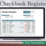 Digital Checkbook Register   Ms Excel | Checkbook Template   Etsy For Excel Checkbook Register And Budget Worksheet Digital Checkbook Register   Ms Excel | Checkbook Template   Etsy For Excel Checkbook Register And Budget Worksheet