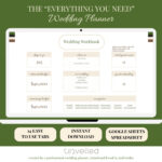 Digital Wedding Planning Spreadsheet  Wedding Budget Tracker Pertaining To Real Simple Wedding Budget Worksheet
