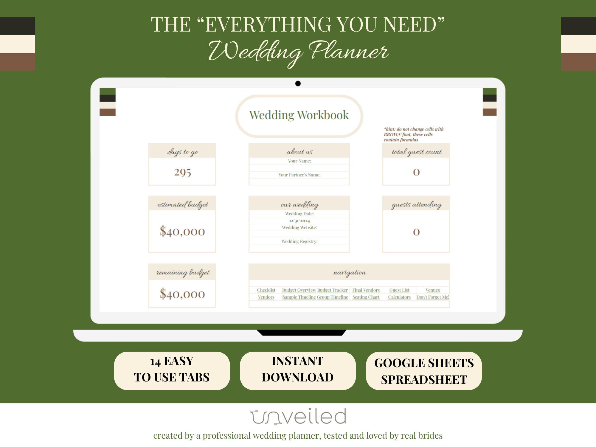 Digital Wedding Planning Spreadsheet- Wedding Budget Tracker pertaining to Real Simple Wedding Budget Worksheet