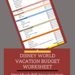 Disney World Budget Planning Worksheet   Mickey Chatter Intended For Disney World Vacation Budget Worksheet