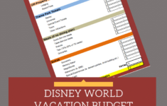 Disney World Budget Planning Worksheet - Mickey Chatter intended for Disney World Vacation Budget Worksheet
