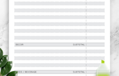 Download Printable Wedding Budget Template - Original Pdf for Printable Wedding Budget Worksheet