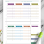 Download Printable Weekly Budget   Casual Style Pdf Throughout Weekly Budget Worksheet Template