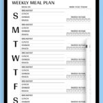 Download Printable Weekly Meal Plan Template Pdf Pertaining To Meal Planning Budget Worksheet