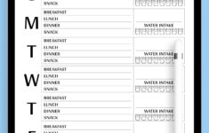 Download Printable Weekly Meal Plan Template Pdf pertaining to Meal Planning Budget Worksheet