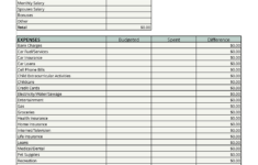 Download Your Monthly Budget Worksheet Today in A Monthly Budget Worksheet