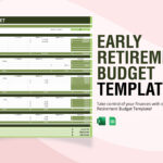 Early Retirement Budget Template In Excel, Google Sheets For Free Printable Retirement Budget Worksheet