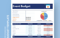 Event Budget Free Google Sheets Templategdoc On Dribbble for Event Budget Worksheet