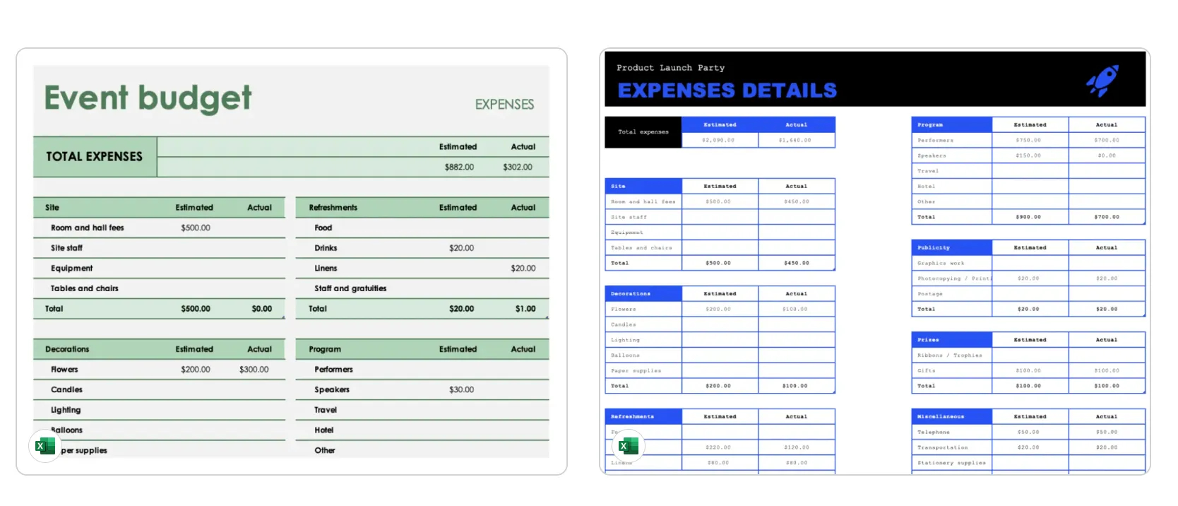 Event Budget Templates That Make Planning Easier with regard to Party Planning Budget Worksheet
