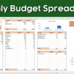 Excel Monthly Budget Template Within Monthly Budget Worksheet Example