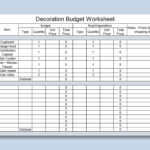 Excel Of Basic Budget Worksheet.xls | Wps Free Templates Inside Worksheet 1 Budget Basics