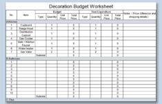 Excel Of Basic Budget Worksheet.xls | Wps Free Templates inside Worksheet 1 Budget Basics