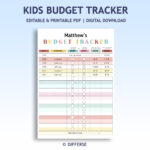 Financial Booklet   Etsy Throughout Merrill Lynch Budget Worksheet