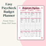 Financial Booklet   Etsy With Merrill Lynch Budget Worksheet