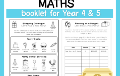 Financial Literacy Maths Booklet For Year 4 &amp; 5 | Resources For regarding Budgeting Worksheets Year 5