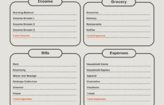 Free And Customizable Budget Templates for Free Printable Budget Worksheet Free
