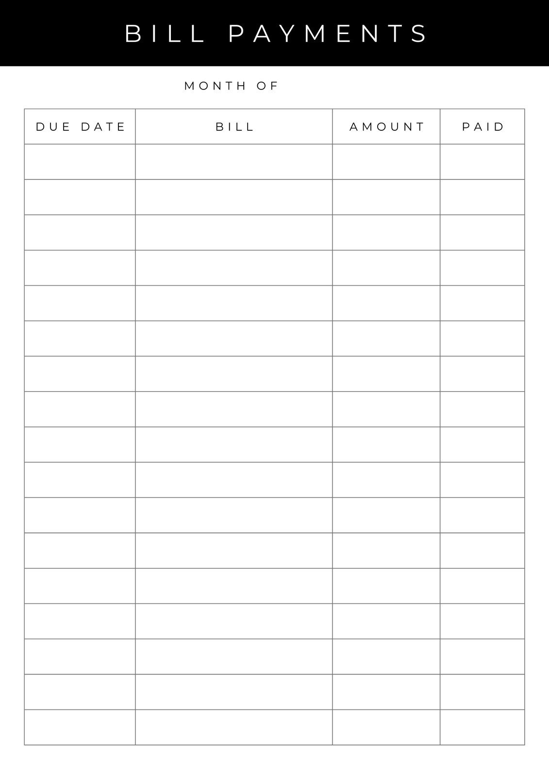 Free And Customizable Budget Templates intended for Blank Budgeting Worksheets