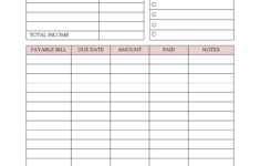 Free And Customizable Budget Templates with Beginner Printable Budgeting Worksheets