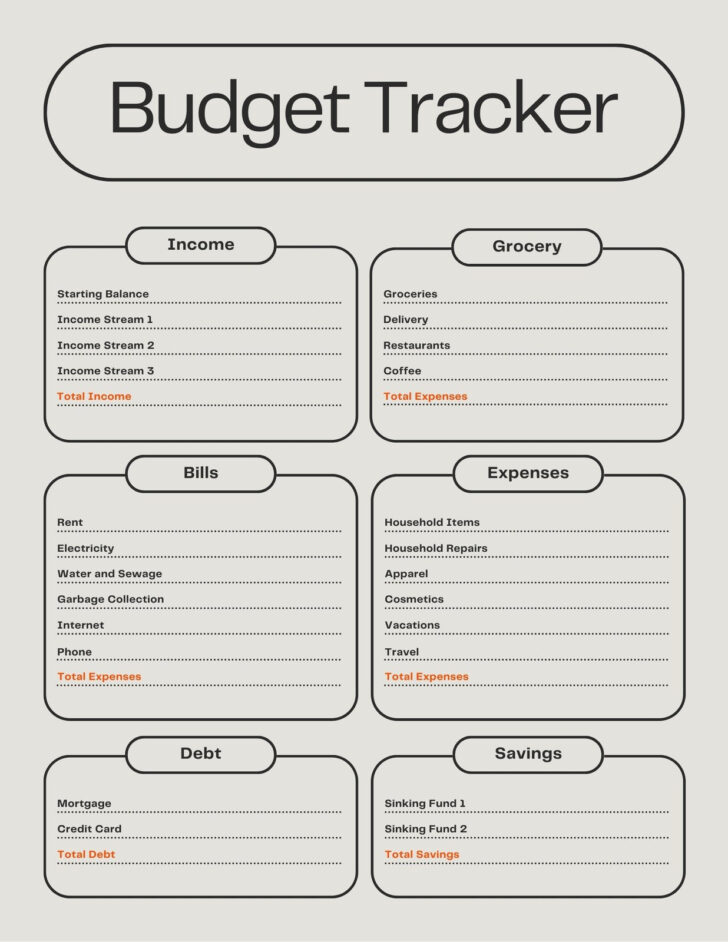 Free Printable Budget Planner Worksheet