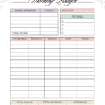 Free And Customizable Budget Templates With Template Free Beginner Printable Budget Worksheet